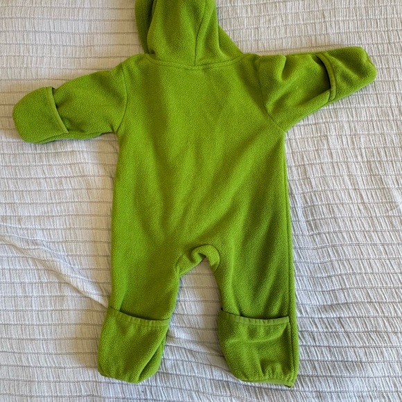 Avocado fleece romper - costume or just cute outerwear - 0-6mo - Picture 2 of 2